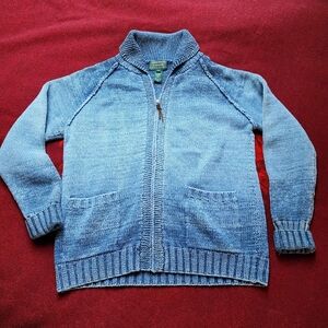 Faded Blue Ralph Lauren Cardigan Sweater, S-M